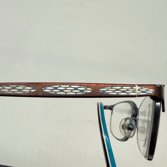 Scott Harris Europa SH-313 C1 Eyeglasses FRAMES ONLY Brown Blue 52 16‎ 135 - Picture 6 of 9